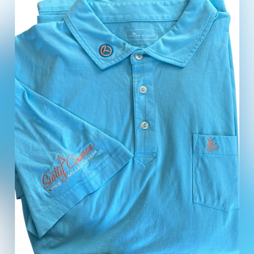 SCOTTY CAMERON GALLERY Peter Millar Circle T  Peace Surfer  Pima Cotton Polo XL